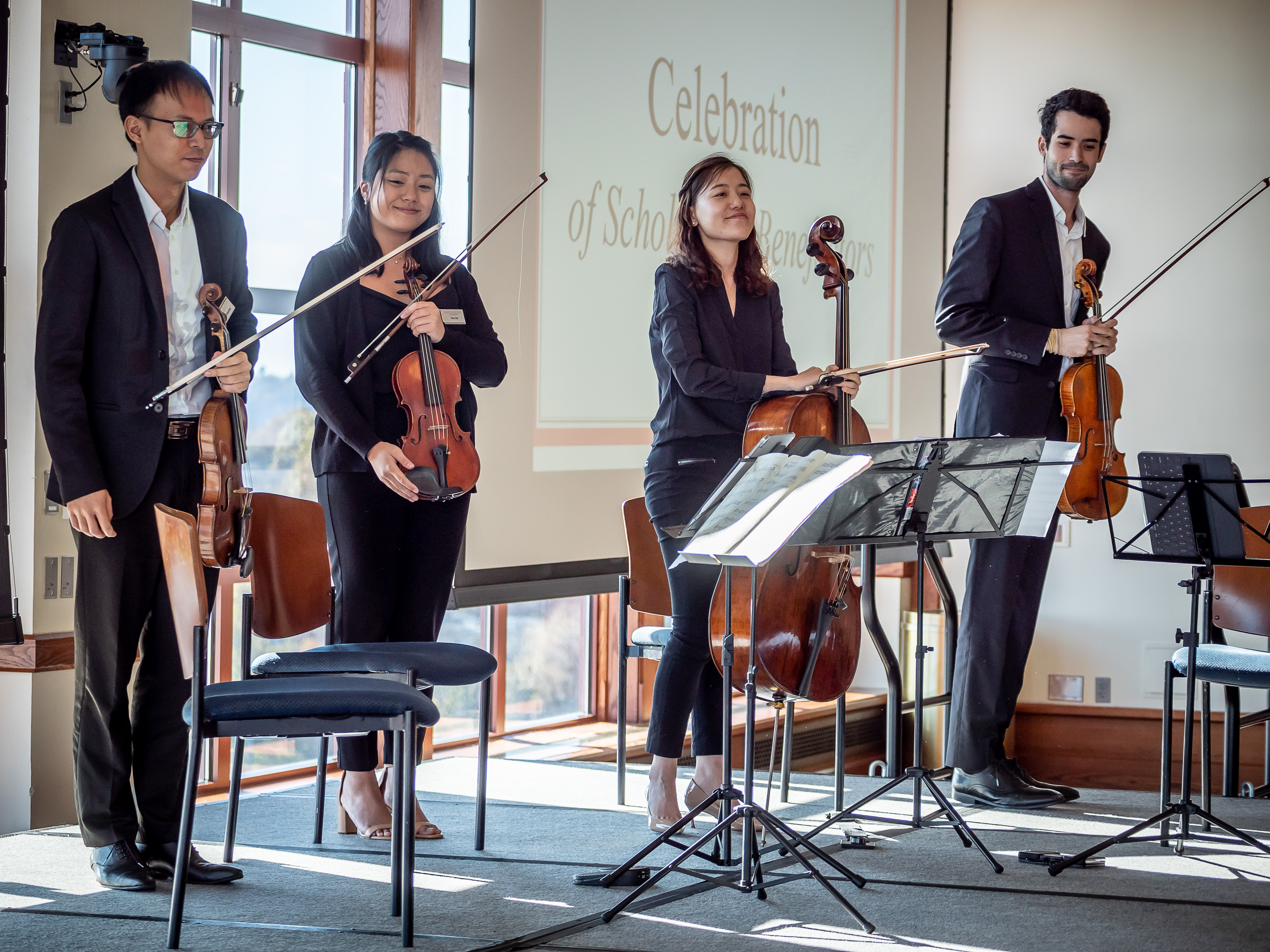 People at Celebration of Scholarship Benefactors luncheon.