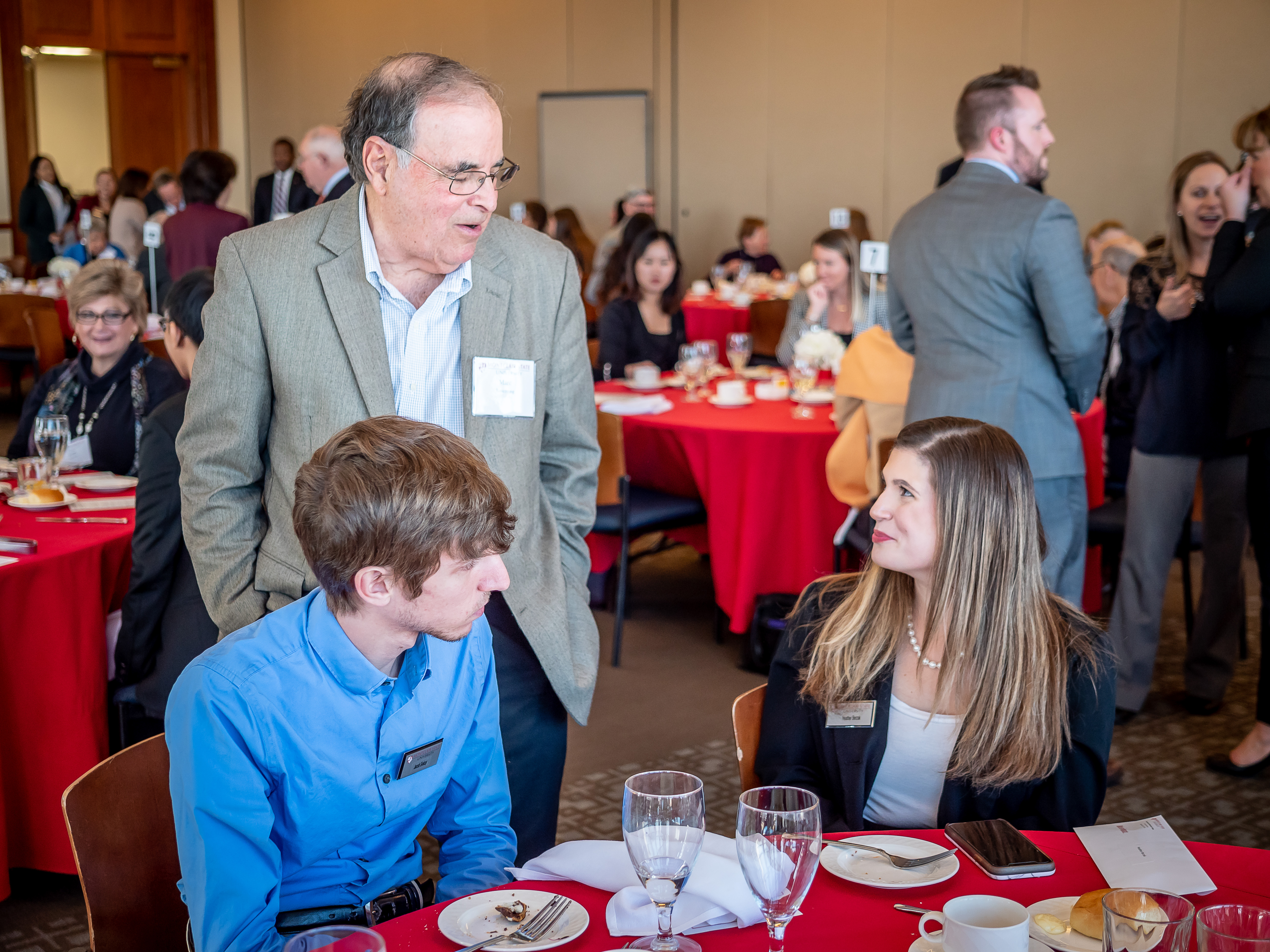 People at Celebration of Scholarship Benefactors luncheon.