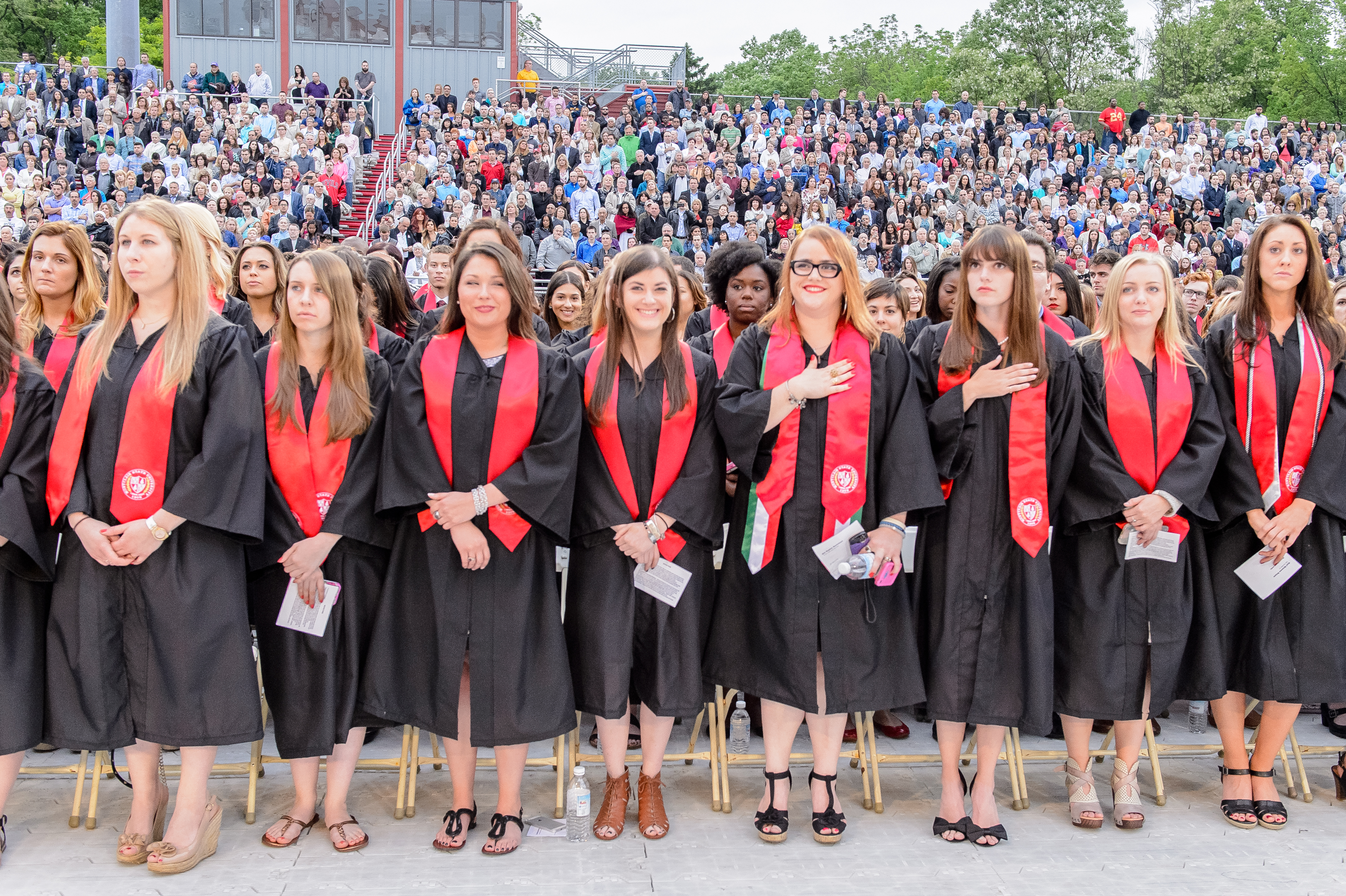 The College of the Arts graduates at Convocation, 2015.