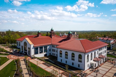 Cole Hall aerial view
