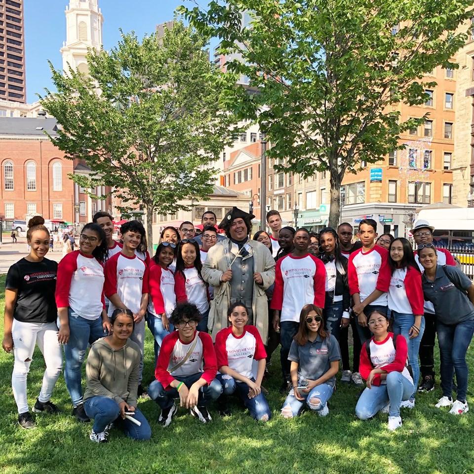 Upward Bound group photo in Boston