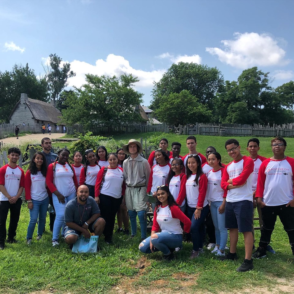 Upward Bound group photo in Plymouth
